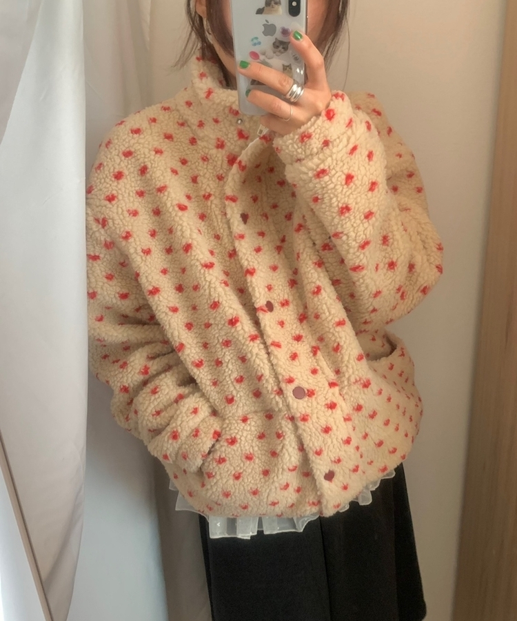 ハートダッフルベアジャンパー BEIGE