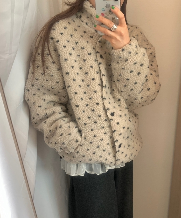 ハートダッフルベアジャンパー IVORY