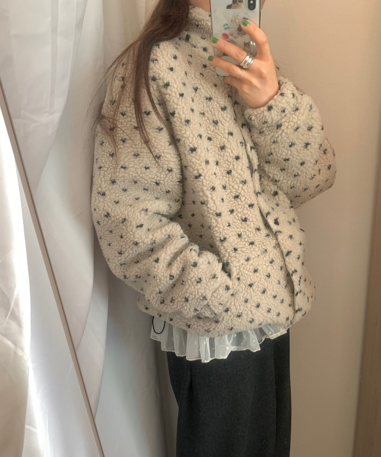 ハートダッフルベアジャンパー IVORY