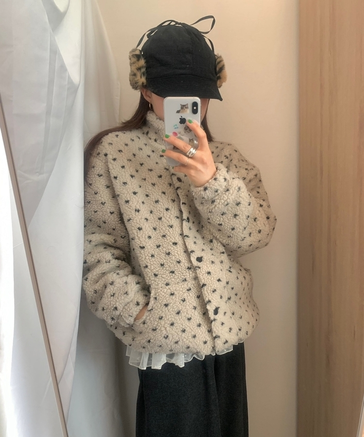 ハートダッフルベアジャンパー IVORY