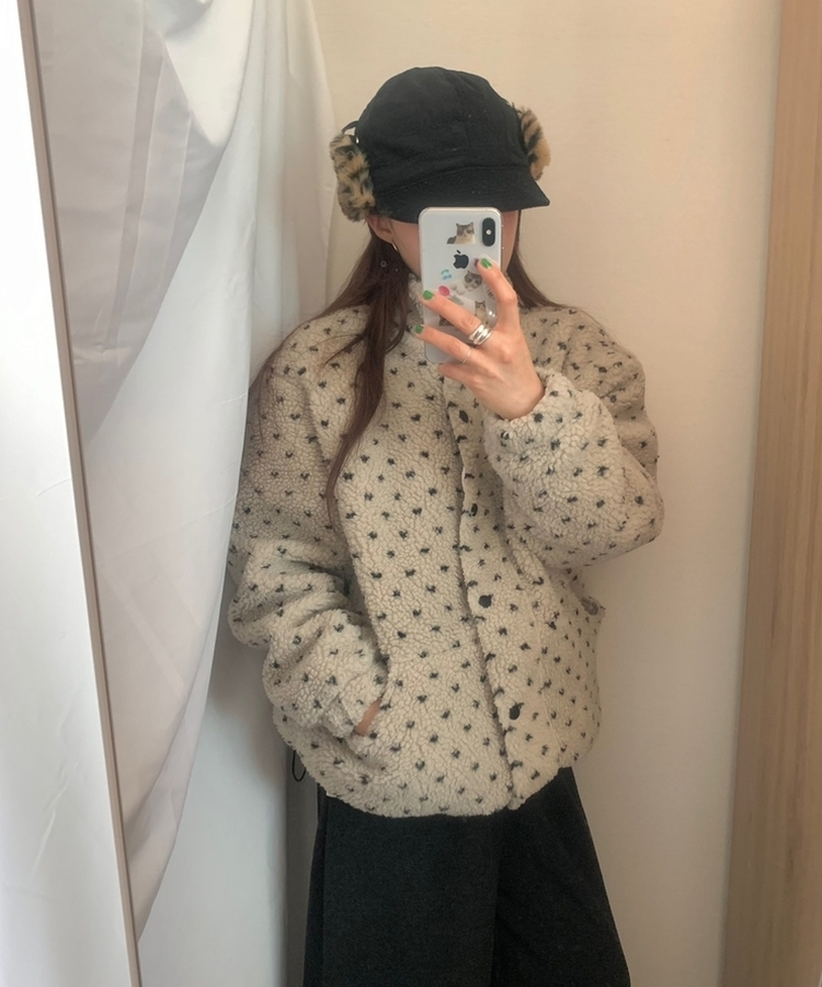 ハートダッフルベアジャンパー IVORY