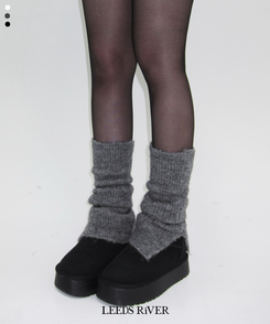 スリットレッグウォーマー CHARCOAL