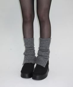 スリットレッグウォーマー CHARCOAL