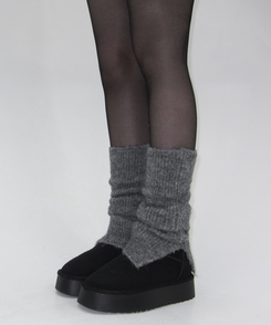 スリットレッグウォーマー CHARCOAL