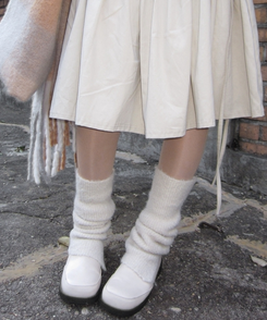 スリットレッグウォーマー IVORY