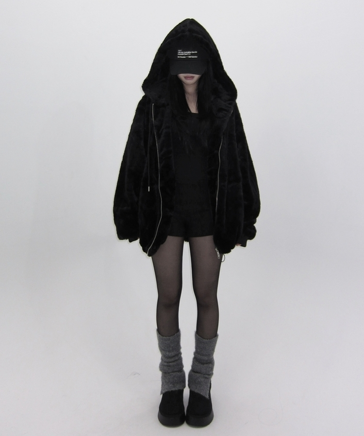 スリットレッグウォーマー CHARCOAL