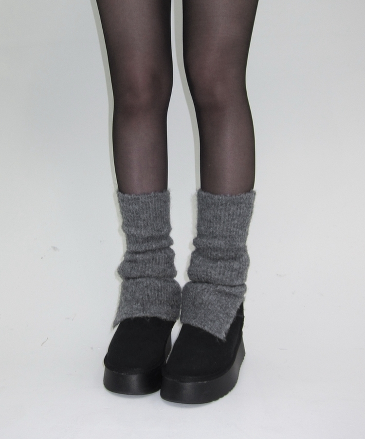 スリットレッグウォーマー CHARCOAL