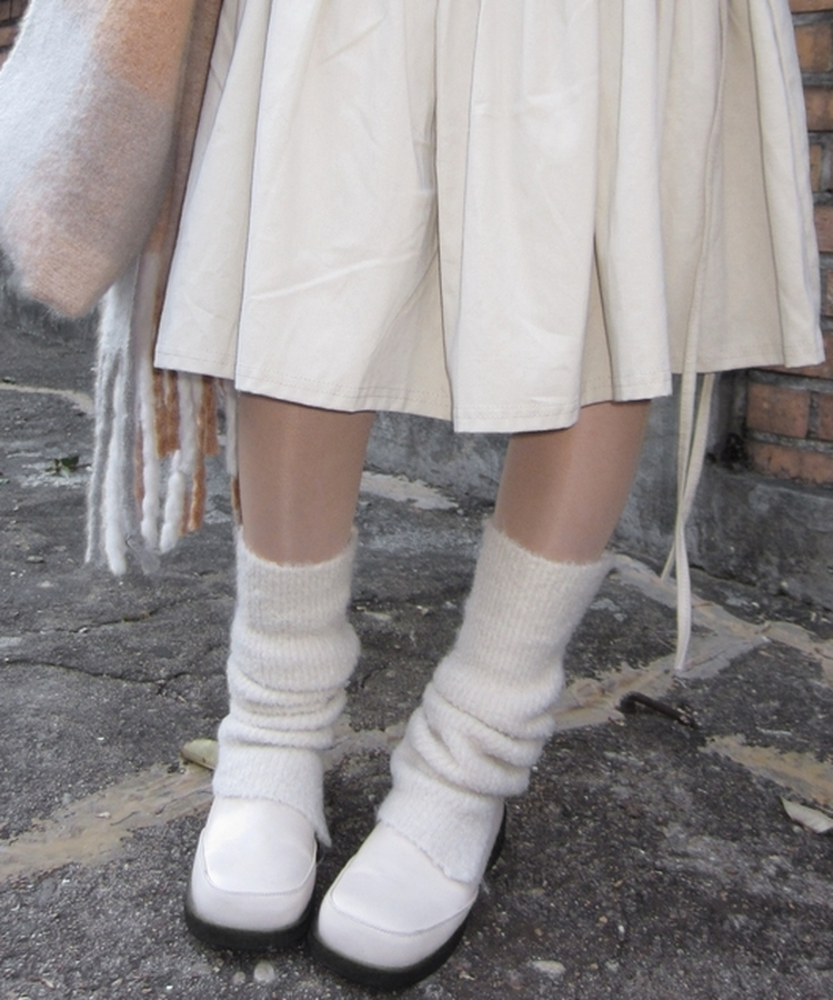 スリットレッグウォーマー IVORY