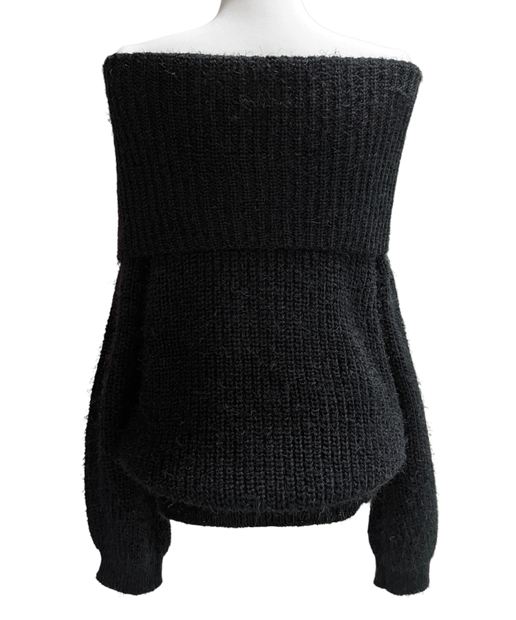 アンゴラファーオフニット