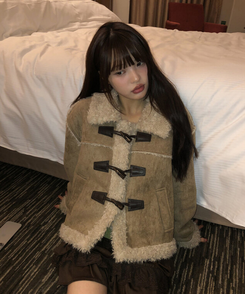 ボアフリースファームスタンジャケット BEIGE