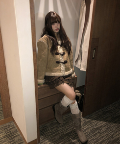 ボアフリースファームスタンジャケット BEIGE