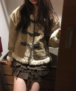 ボアフリースファームスタンジャケット BEIGE