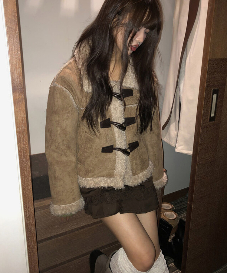 ボアフリースファームスタンジャケット BEIGE