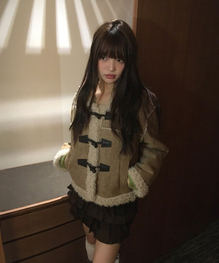 ボアフリースファームスタンジャケット BEIGE