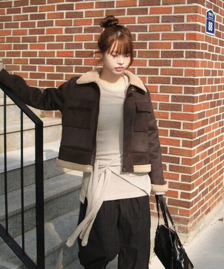 【SET】レイヤードラップロングニット BEIGE