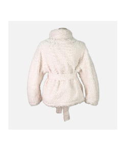 ハイネックスナップボタンファージャケット