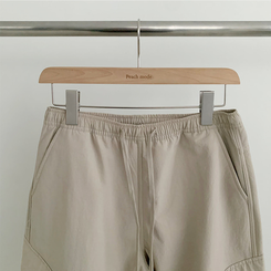 【起毛】バンディングナイロンワイドカーゴパンツ