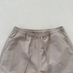 【起毛】バンディングナイロンワイドカーゴパンツ