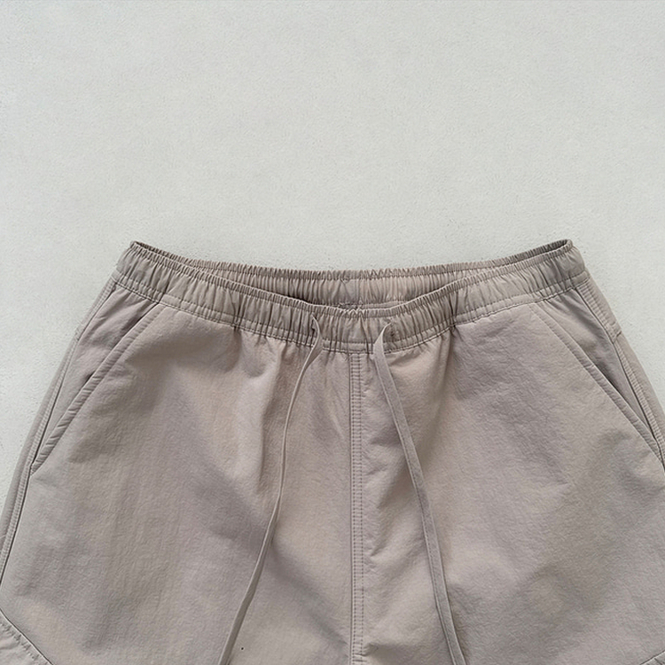 【起毛】バンディングナイロンワイドカーゴパンツ