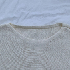 【ベルト付き】ワンショルダーボカシニットミニワンピース