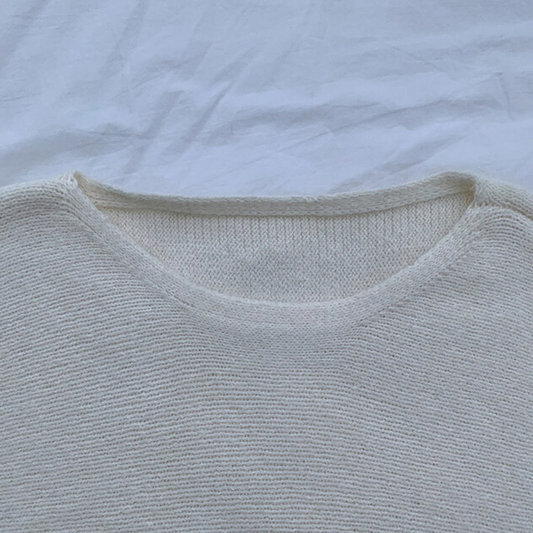 【ベルト付き】ワンショルダーボカシニットミニワンピース