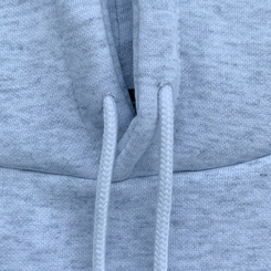 【起毛】バイカラーレタリングルーズフード