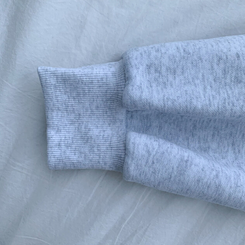 【起毛】バイカラーレタリングルーズフード