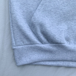 【起毛】バイカラーレタリングルーズフード