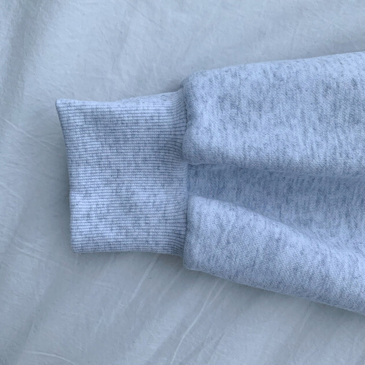 【起毛】バイカラーレタリングルーズフード