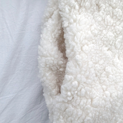 ツーボタンウールボアノーカラーコート