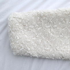 ツーボタンウールボアノーカラーコート