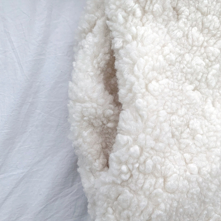 ツーボタンウールボアノーカラーコート