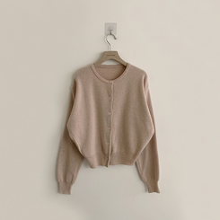 ウールラウンドニットカーディガン(8color)