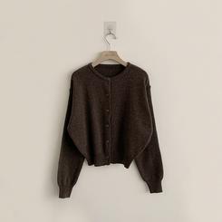 ウールラウンドニットカーディガン(8color)