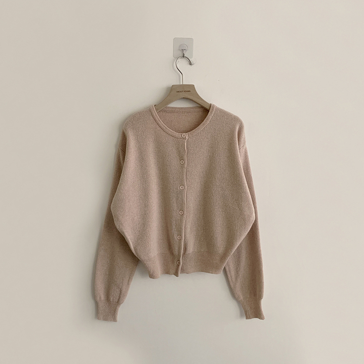 ウールラウンドニットカーディガン(8color)