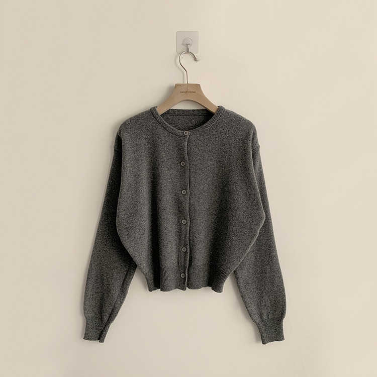 ウールラウンドニットカーディガン(8color)