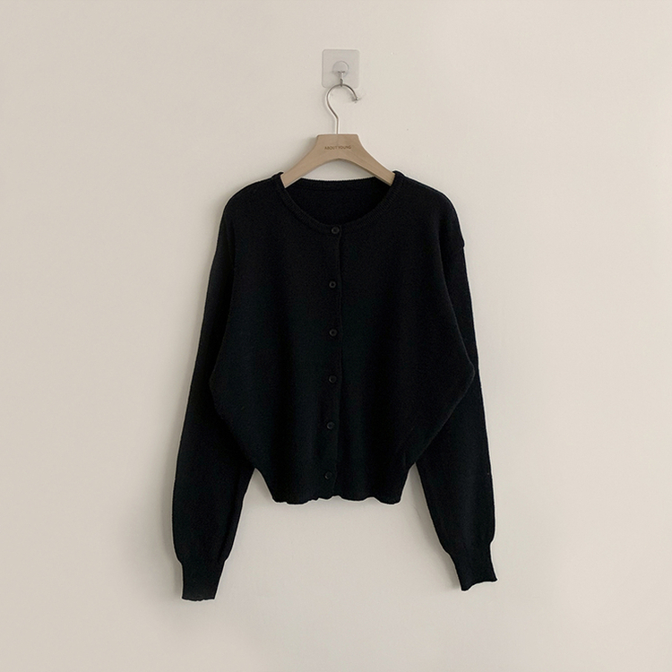 ウールラウンドニットカーディガン(8color)