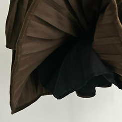 메리제인 벨벳 캉캉 미니 벨로아 스커트