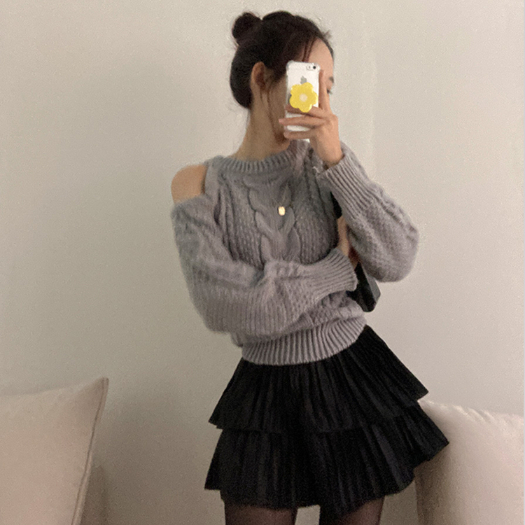 메리제인 벨벳 캉캉 미니 벨로아 스커트 블랙