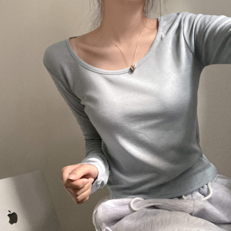 슈가 말랑 유넥 기모 긴팔 티셔츠 소라