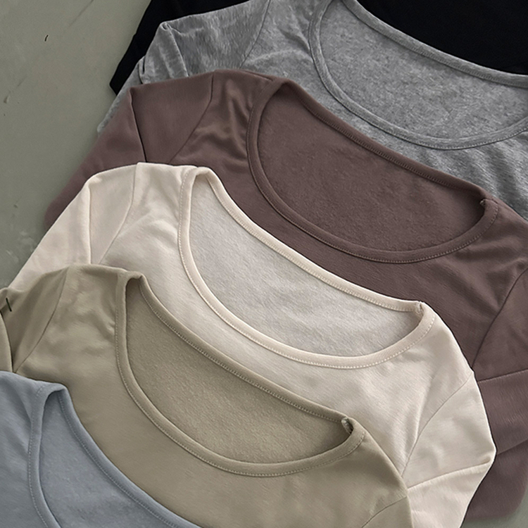 슈가 말랑 유넥 기모 긴팔 티셔츠