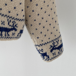 렛잇스노우 눈꽃 노르딕 투웨이 니트 집업 점퍼