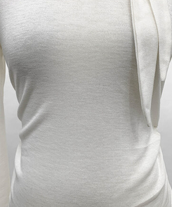 シャーリング長袖Tシャツ