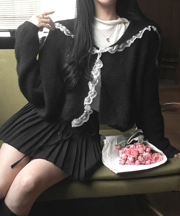 シャーリング長袖Tシャツ IVORY