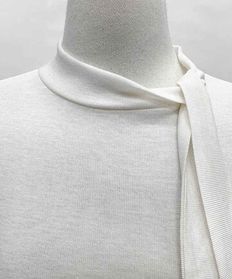 シャーリング長袖Tシャツ