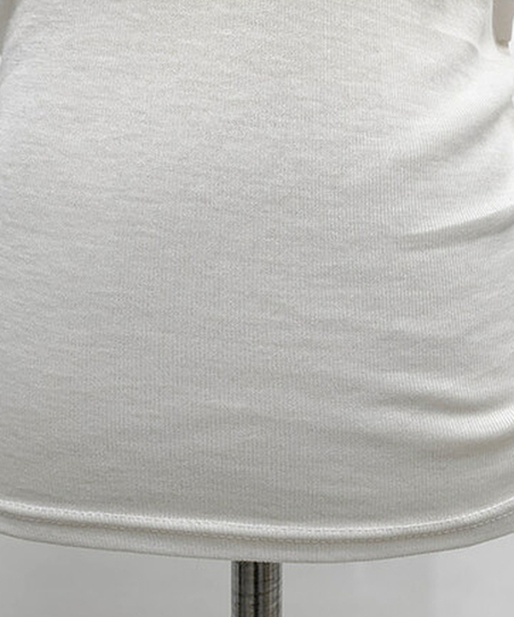 シャーリング長袖Tシャツ