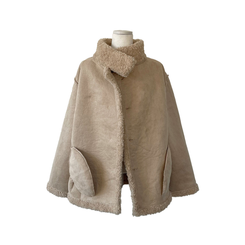 ハイネックウールボアムスタンジャケット