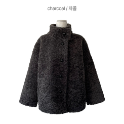 ハイネックウールボアムスタンジャケット