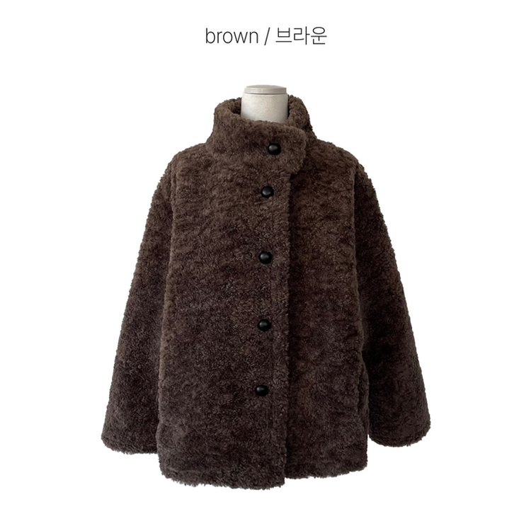 ハイネックウールボアムスタンジャケット