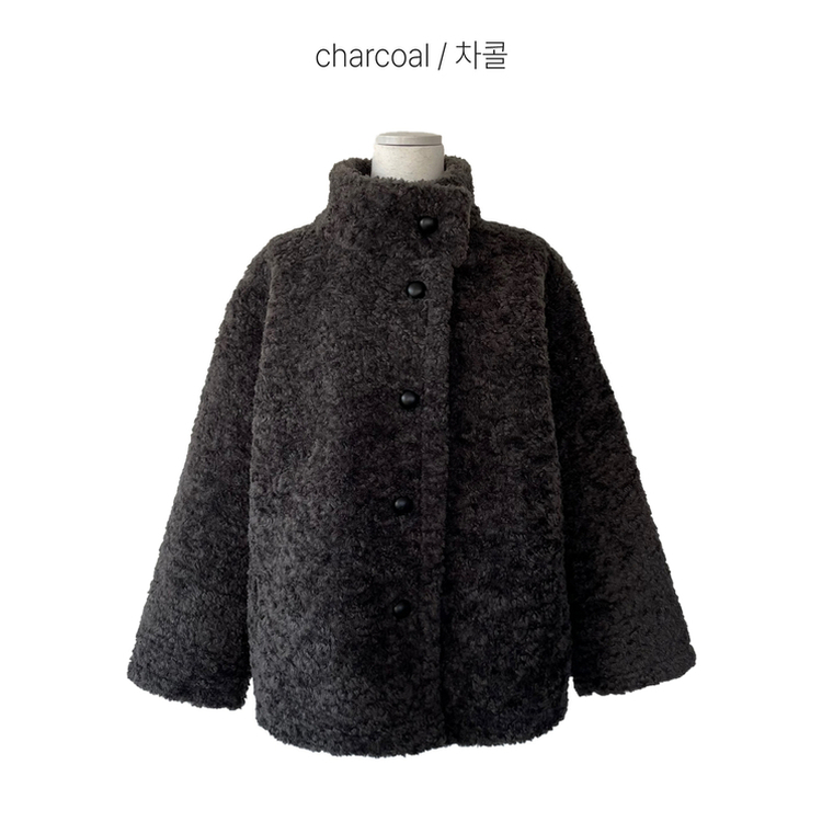 ハイネックウールボアムスタンジャケット